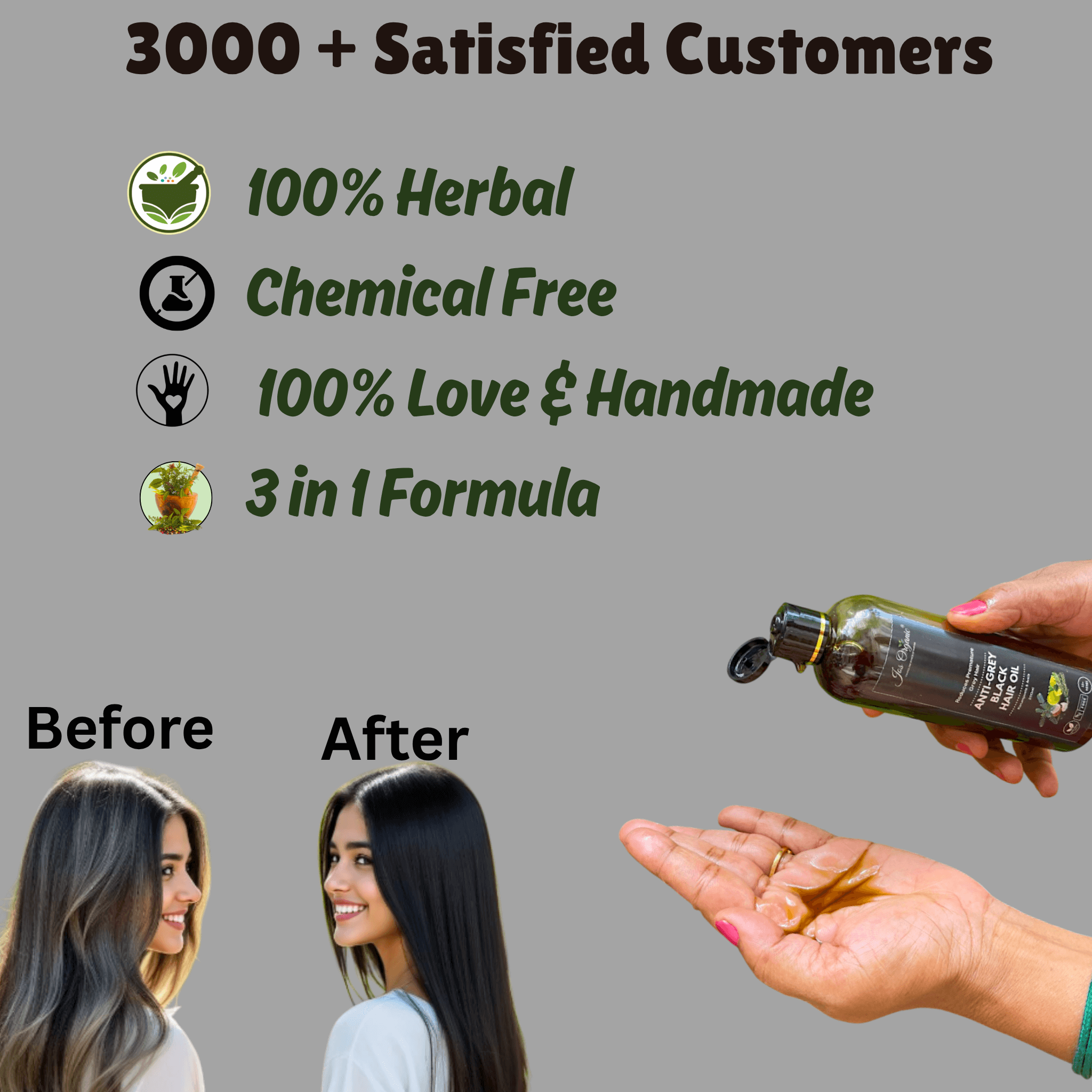 Anti-Grey Black Hair Oil