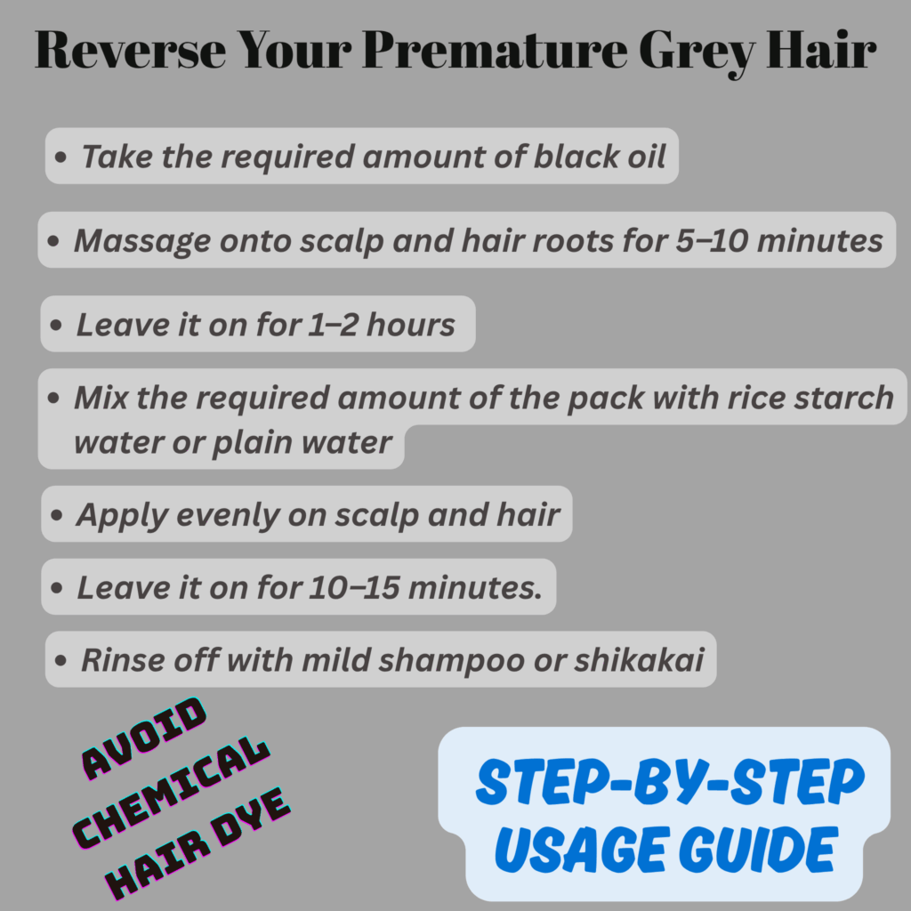 Anti-Grey Black Hair Oil