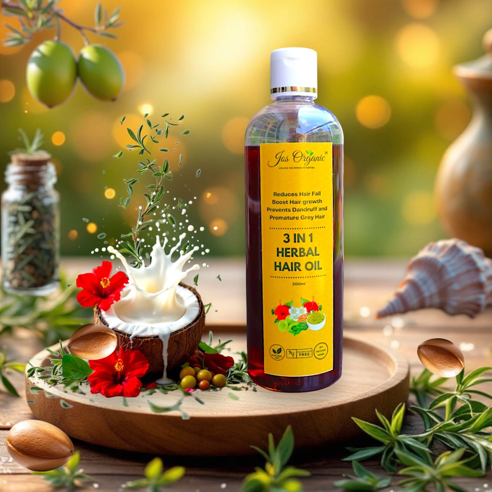 3 in 1 Herbal Hair Oil