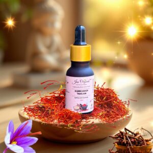 Kumkumadi Thailam (saffron and goat milk glow facial oil)