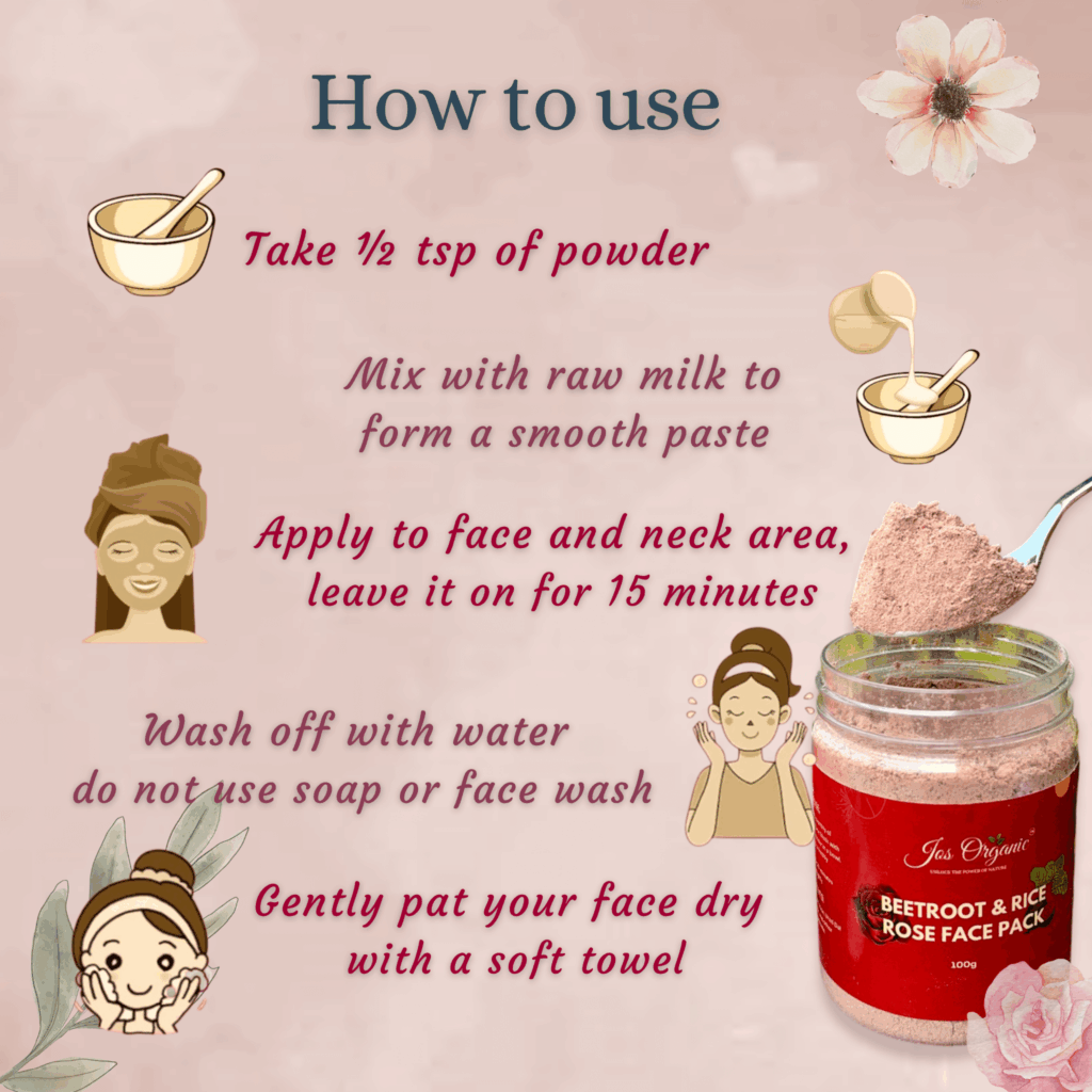 Beetroot & Rice Rose Face Pack