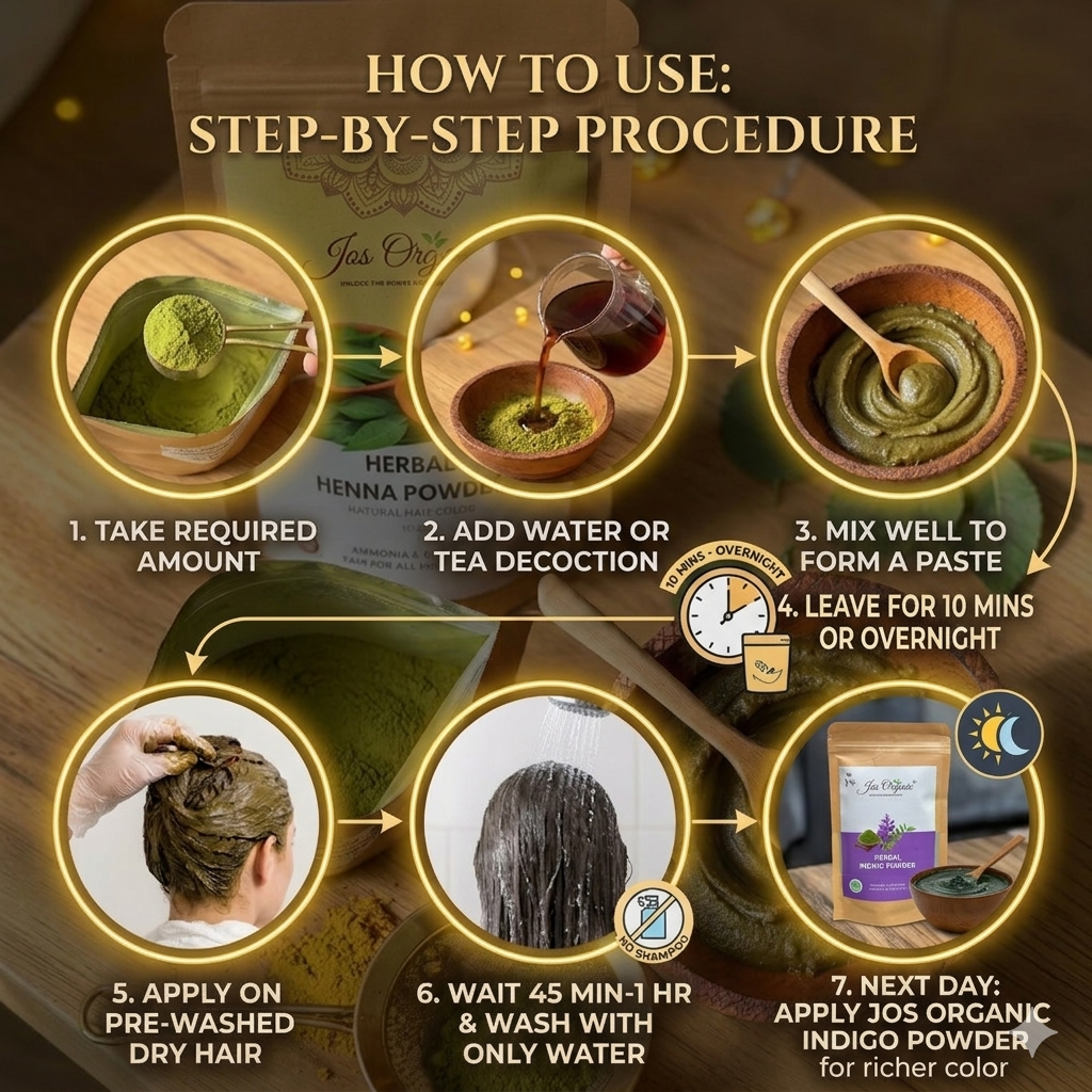Henna Powder – Natural  Brown Hair Color & Conditioner 100gm