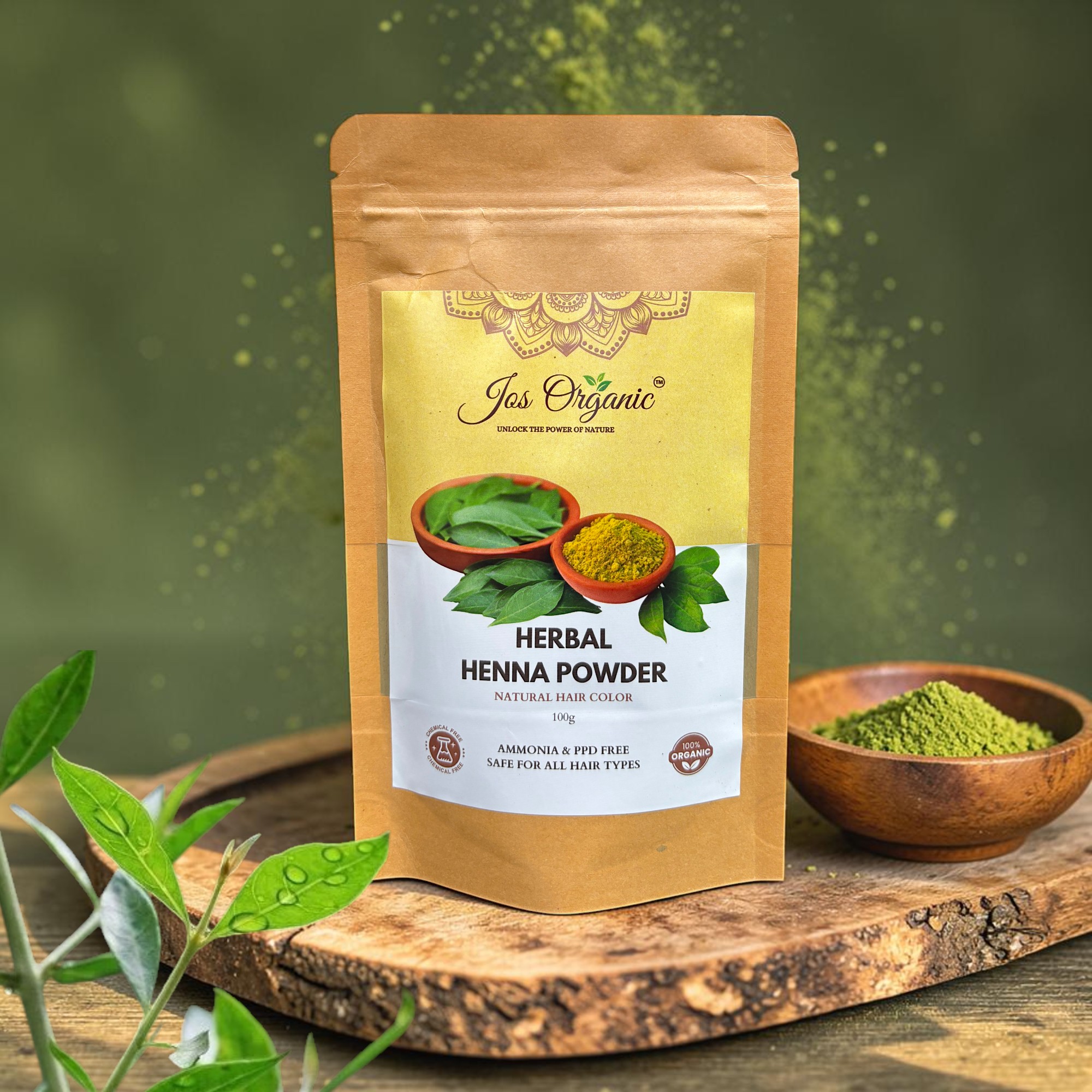 Henna Powder – Natural  Brown Hair Color & Conditioner 100gm