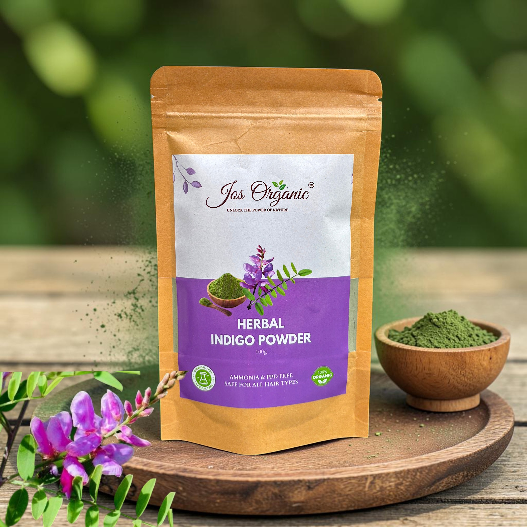 Indigo Powder – Natural Hair Dye for Black color 100gm