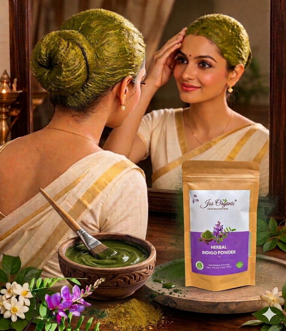 Indigo Powder – Natural Hair Dye for Black color 100gm