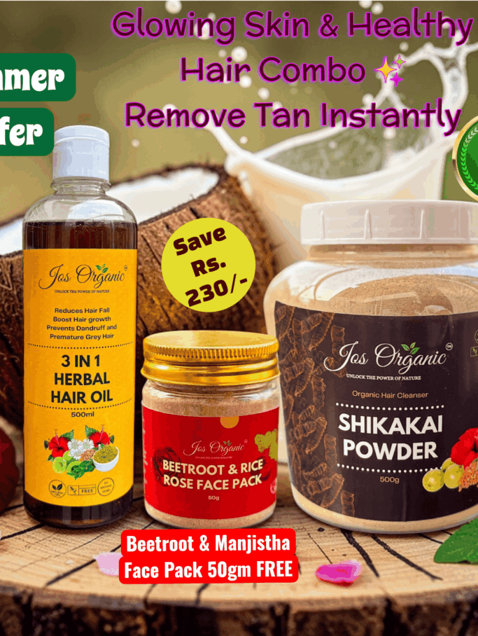 Combo 1 - Glowing Skin and Healthy Hair Care Combo