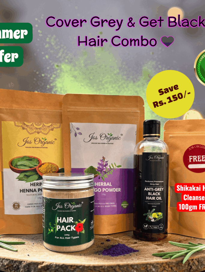 Combo 9 - Cover Grey & Get black hair combo